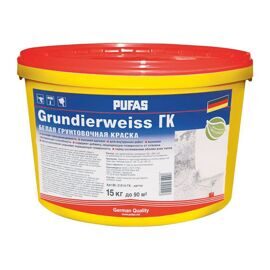 Грунтовка под обои PUFAS GRUNDIERWEISS белая (15кг)